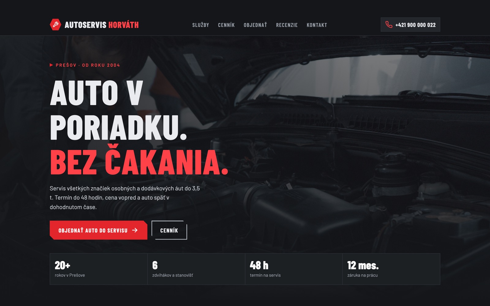 Web autoservisu