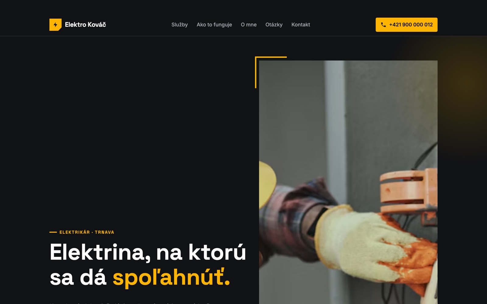 Web elektrikára