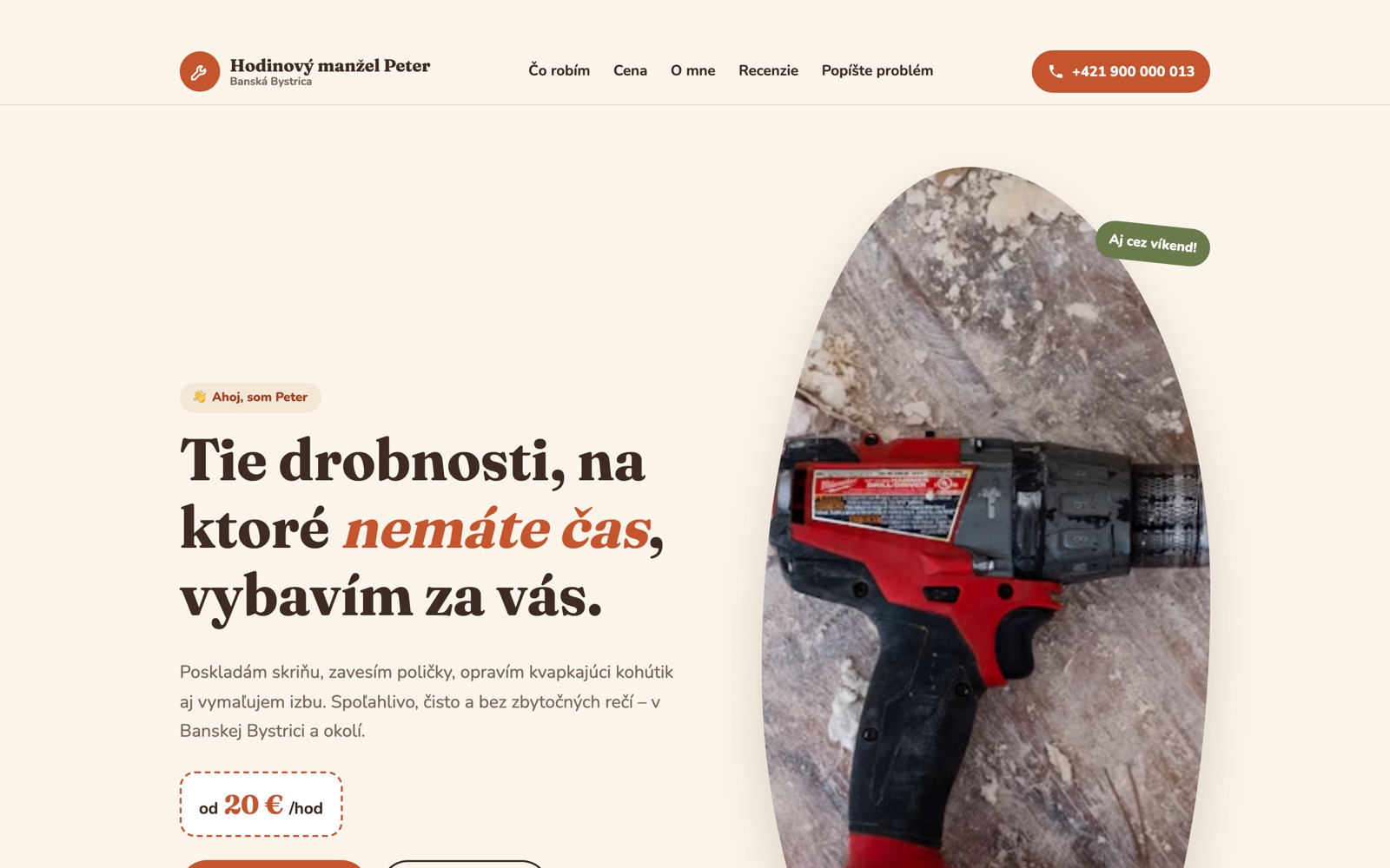 Web hodinového manžela